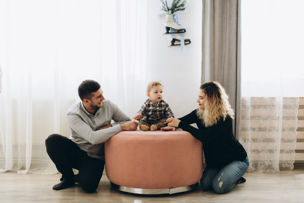 A relieved family reunited after expert neuroradiology corrected a misdiagnosed child abuse case